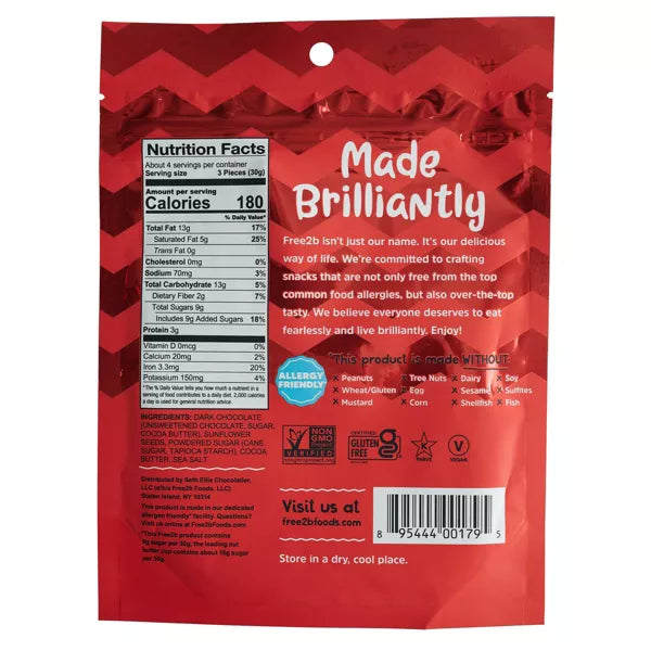 FREE2B Suncups, Mini, Dark Chocolate 4.2 OZ