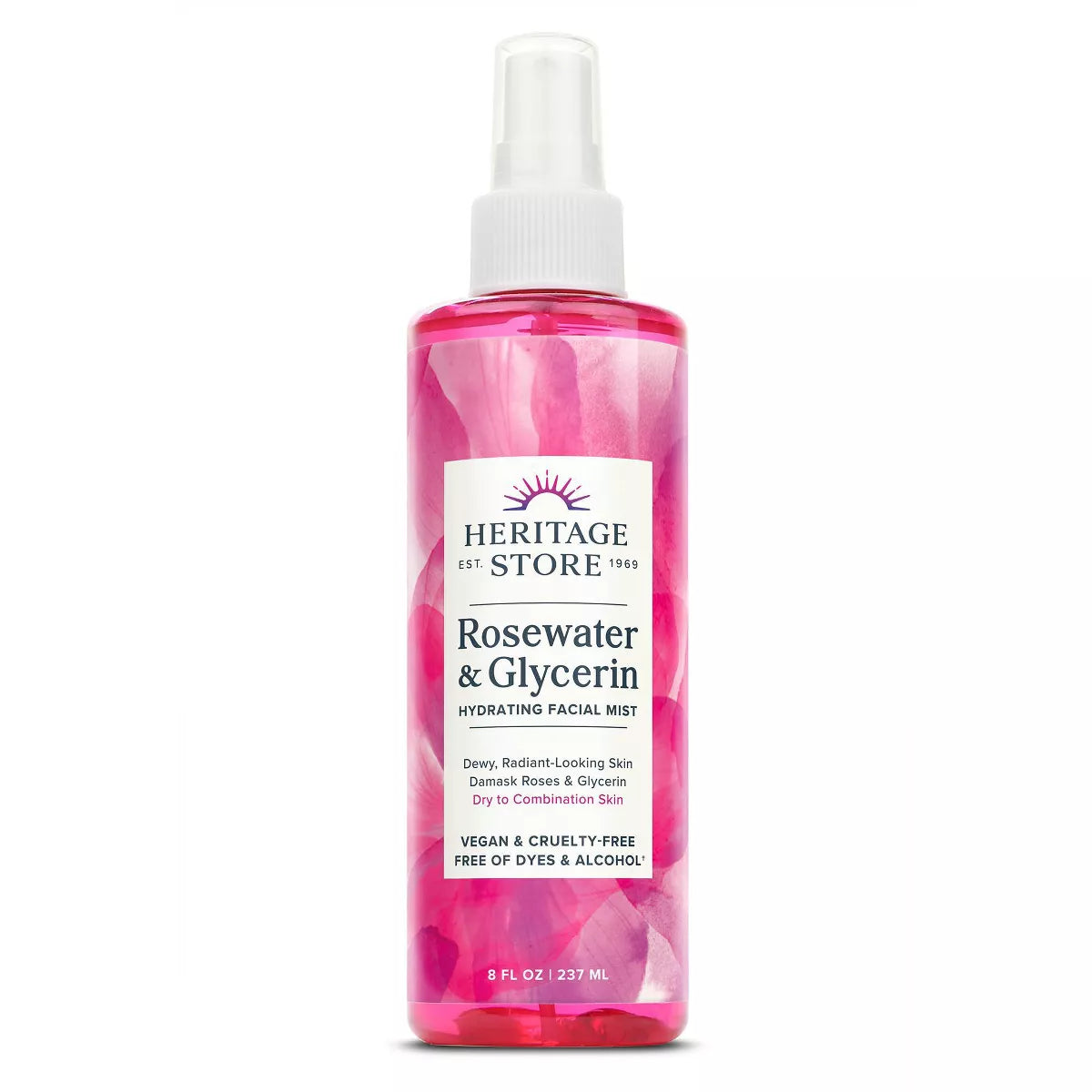 Heritage Store Rosewater & Glycerin Mist 8floz