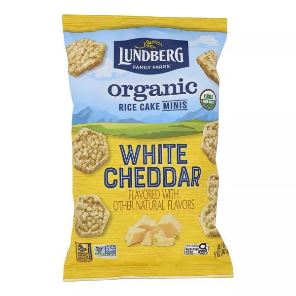 LUNDBERG FAMILY FARMS White Cheddar Mini Rice Cakes 6/5 OZ