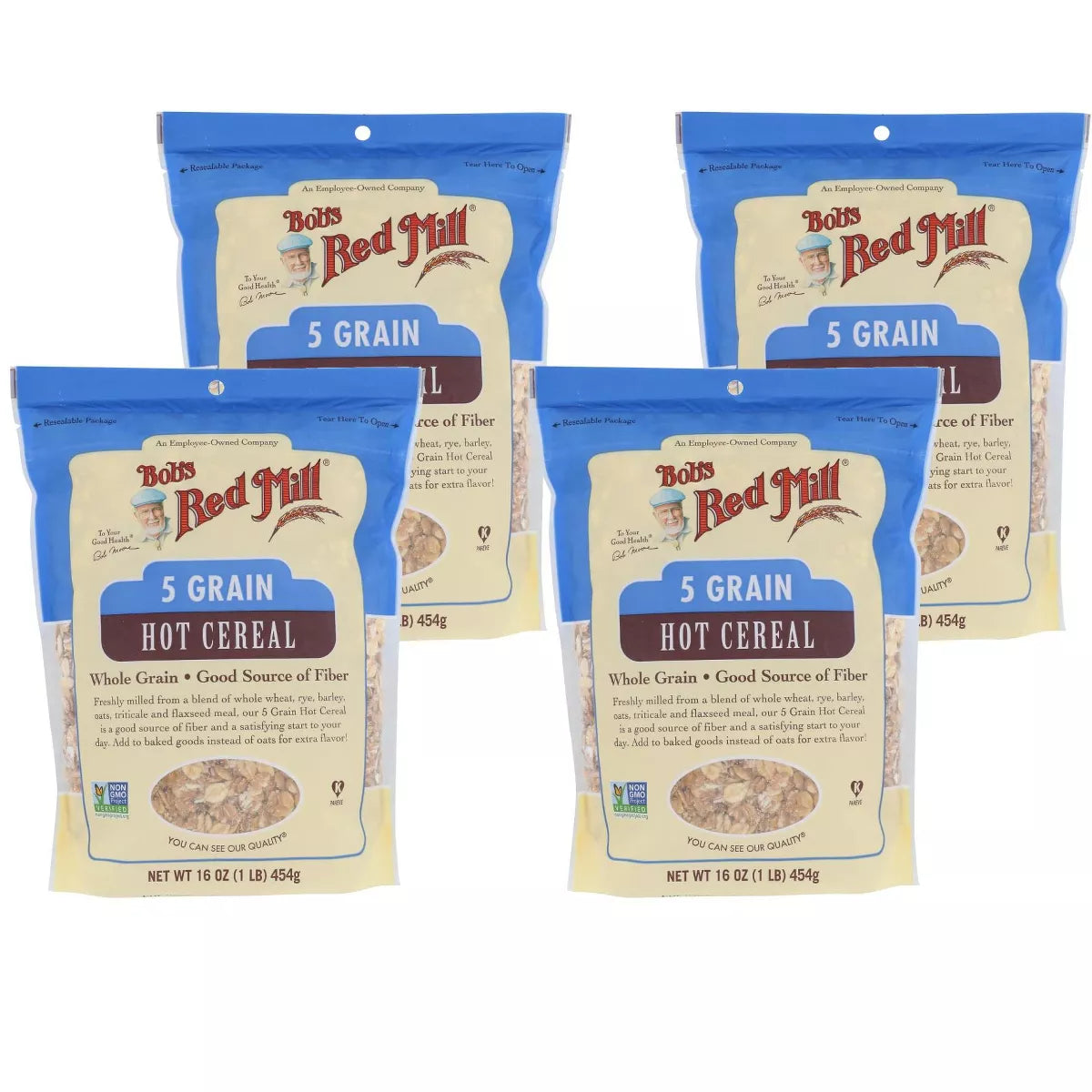 BOB`S RED MILL 5 Grain, Rolled, Hot 16 OZ