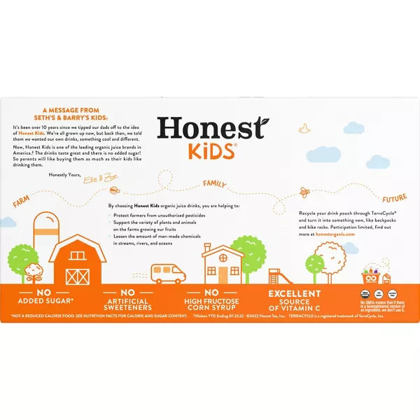 HONEST KIDS Jce Drnk,Twist Tropical Punch 6.75 OZ