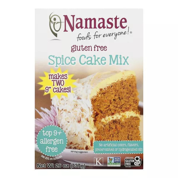 NAMASTE FOODS Spice Cake (w/Carrot Cake Option) 26 OZ