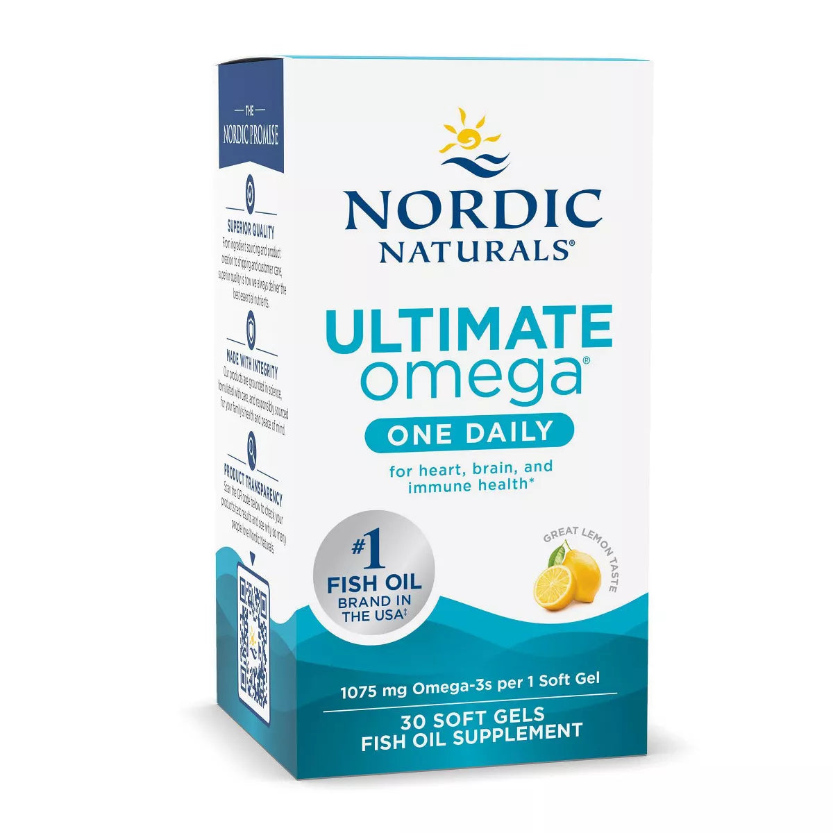 Ultimate Omega One Daily 1075 mg Lemon 30 Soft Gels