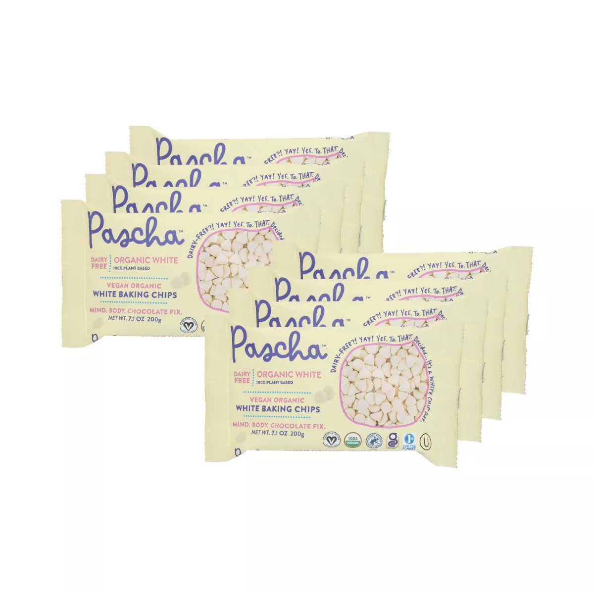 PASCHA White Baking Chips/Rice Powder 8/7.1 OZ