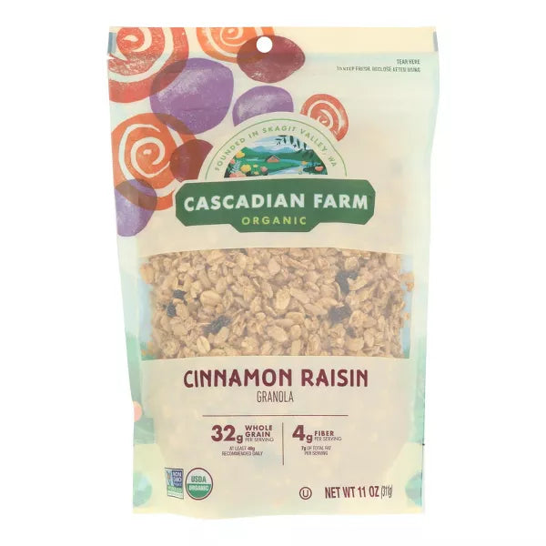 CASCADIAN FARM Cinnamon Raisin Granola 11 OZ