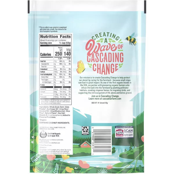 CASCADIAN FARM Blueberry Vanilla Granola 11 OZ