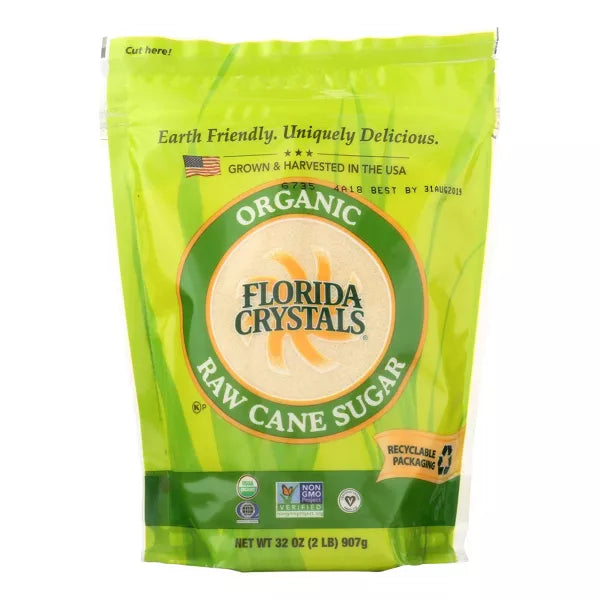 FLORIDA CRYSTALS Organic Cane, Bag 2 LB