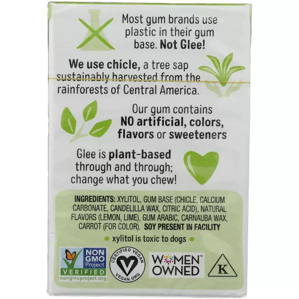 GLEE GUM Lemon Lime, Sugar Free 16 PC