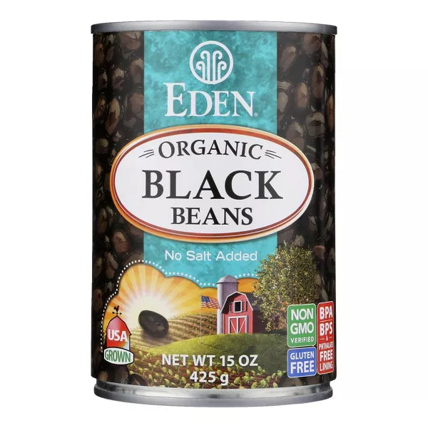 EDEN FOODS Black, FF 15 OZ