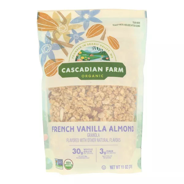 CASCADIAN FARM French Vanilla Almond Granola 11 OZ