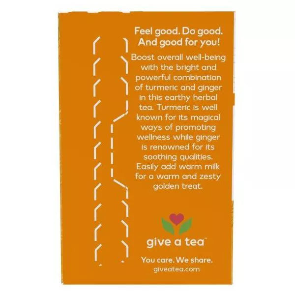 Now TURMERIC GINGER ORGANIC TEA 24 BAGS