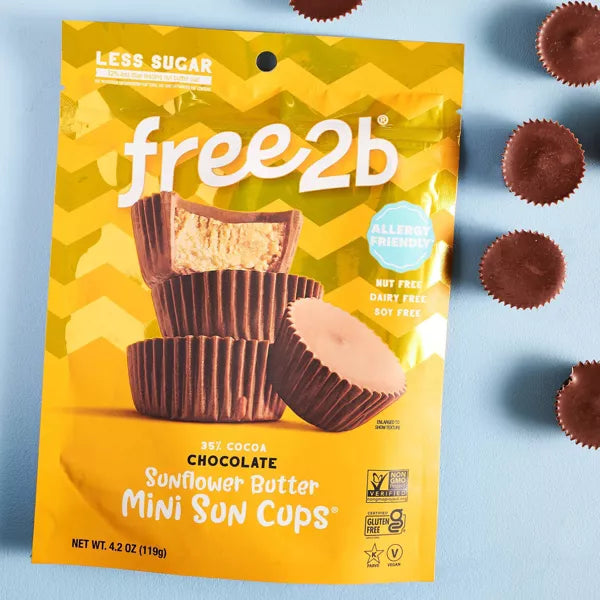 FREE2B Sun Cups Minis Rice Chocolate 4.2 OZ