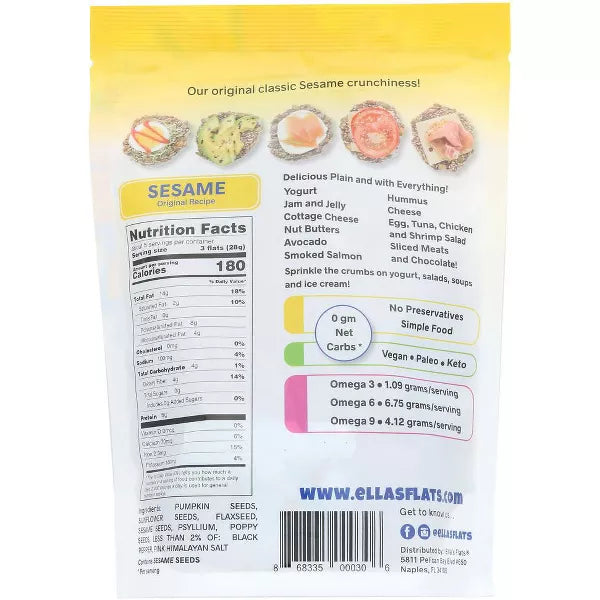 ELLAS FLATS Sesame 4.8 OZ