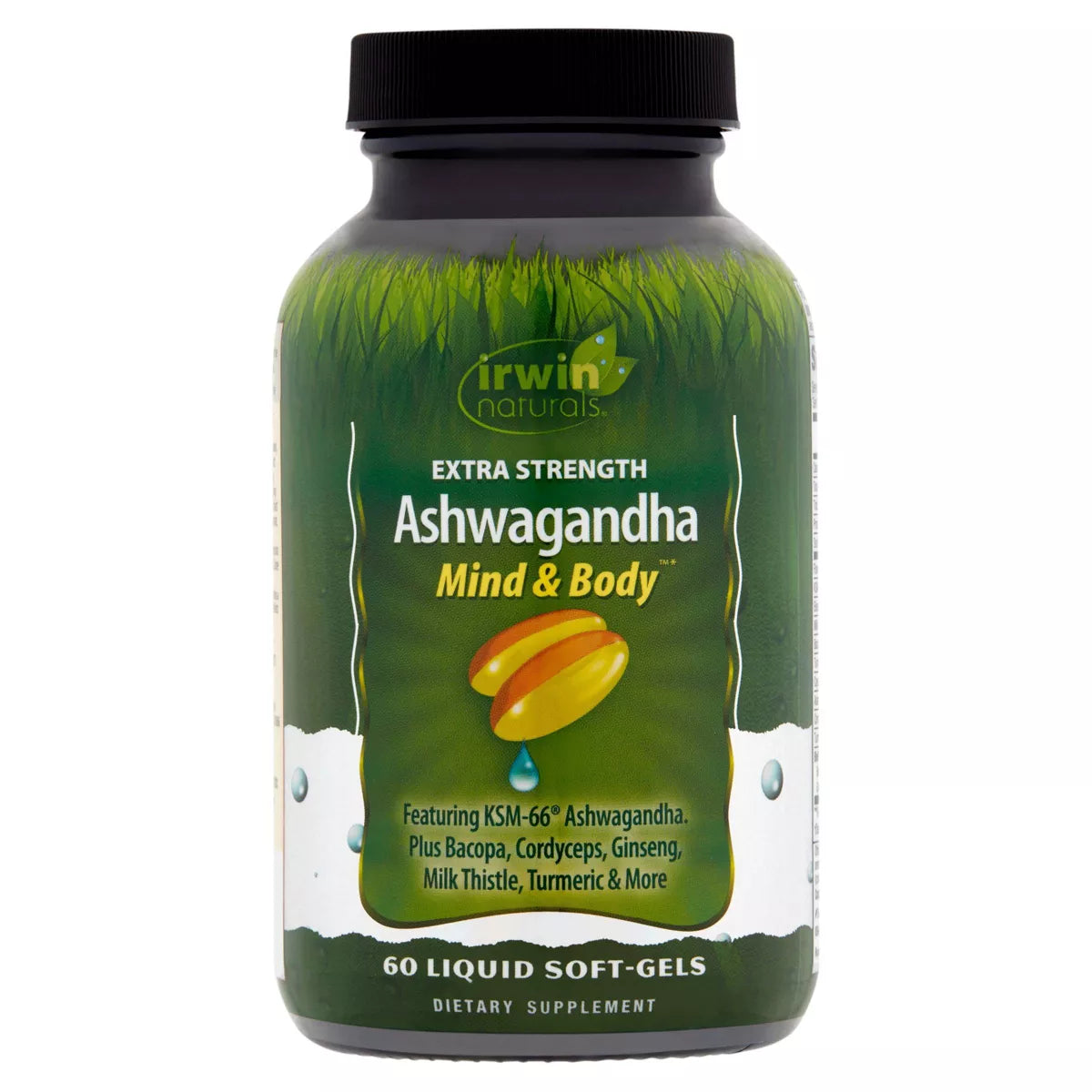 Irwin Naturals Ashwagandha Extra Strength Mind & Body 60 Liquid Soft-Gels