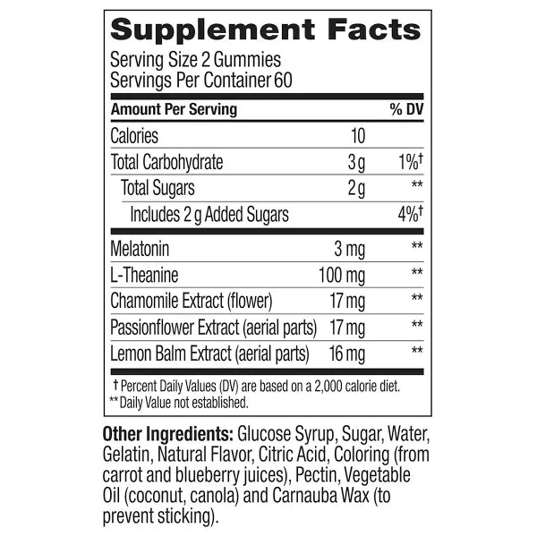 NEW FORMULA - CALM PECTIN SLEEP GUMMIES 120CT