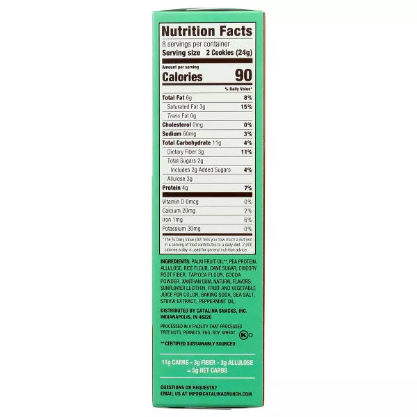 CATALINA CRUNCH Chocolate Mint Sandwich Cookies 6.8 OZ