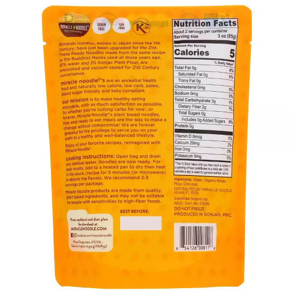 MIRACLE NOODLE Angel Hair 7 OZ