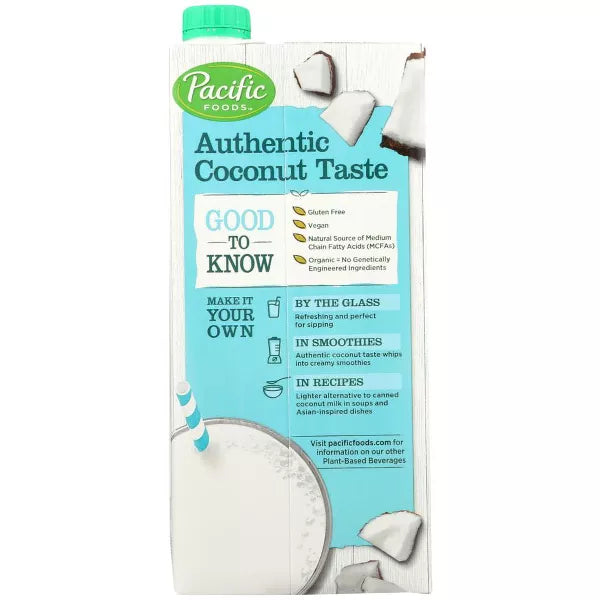 PACIFIC FOODS Coconut,Original,Unsweetened 32 OZ