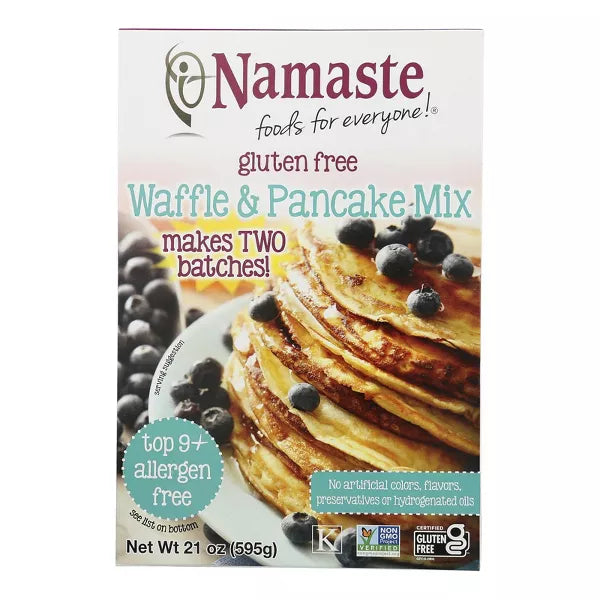 NAMASTE FOODS Waffle & Pancake 21 OZ