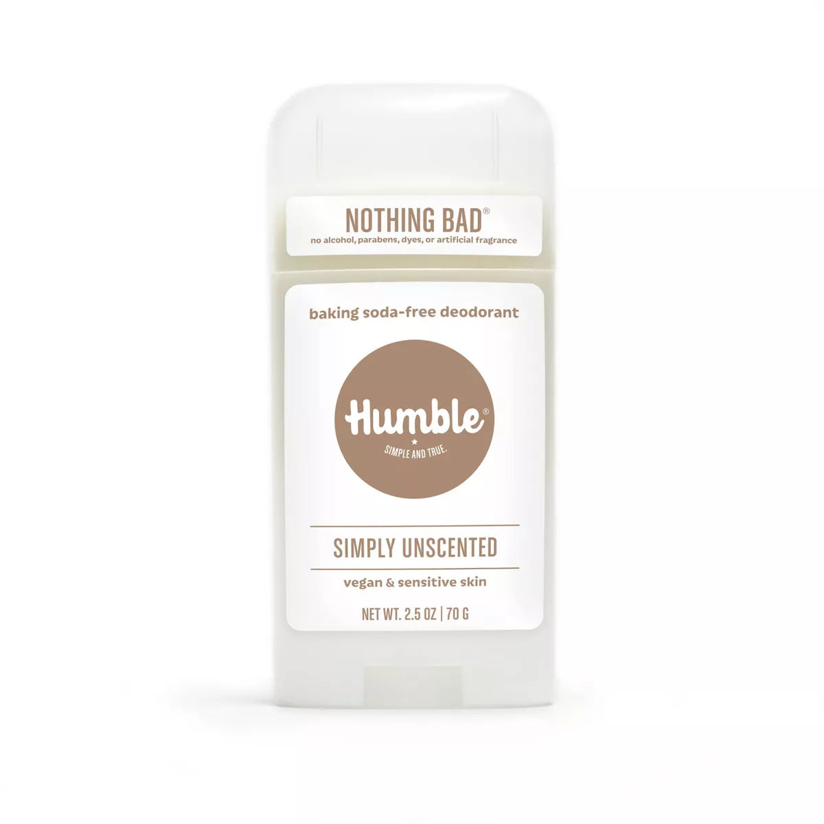 HUMBLE BRANDS DEODORANT VEGAN SENSITIVE SIMPLY UNSCENTED 2.5OZ