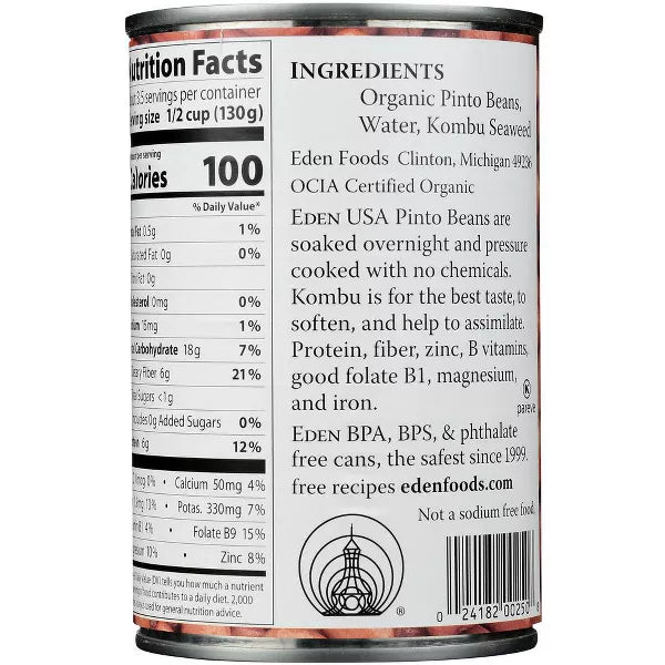 EDEN FOODS Pinto 15 OZ