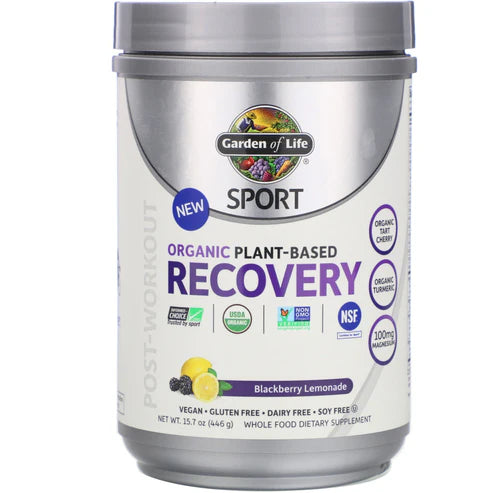 Garden of Life Sport Organic Plant-Based Recovery Blackberry Lemonade 446g POWDER