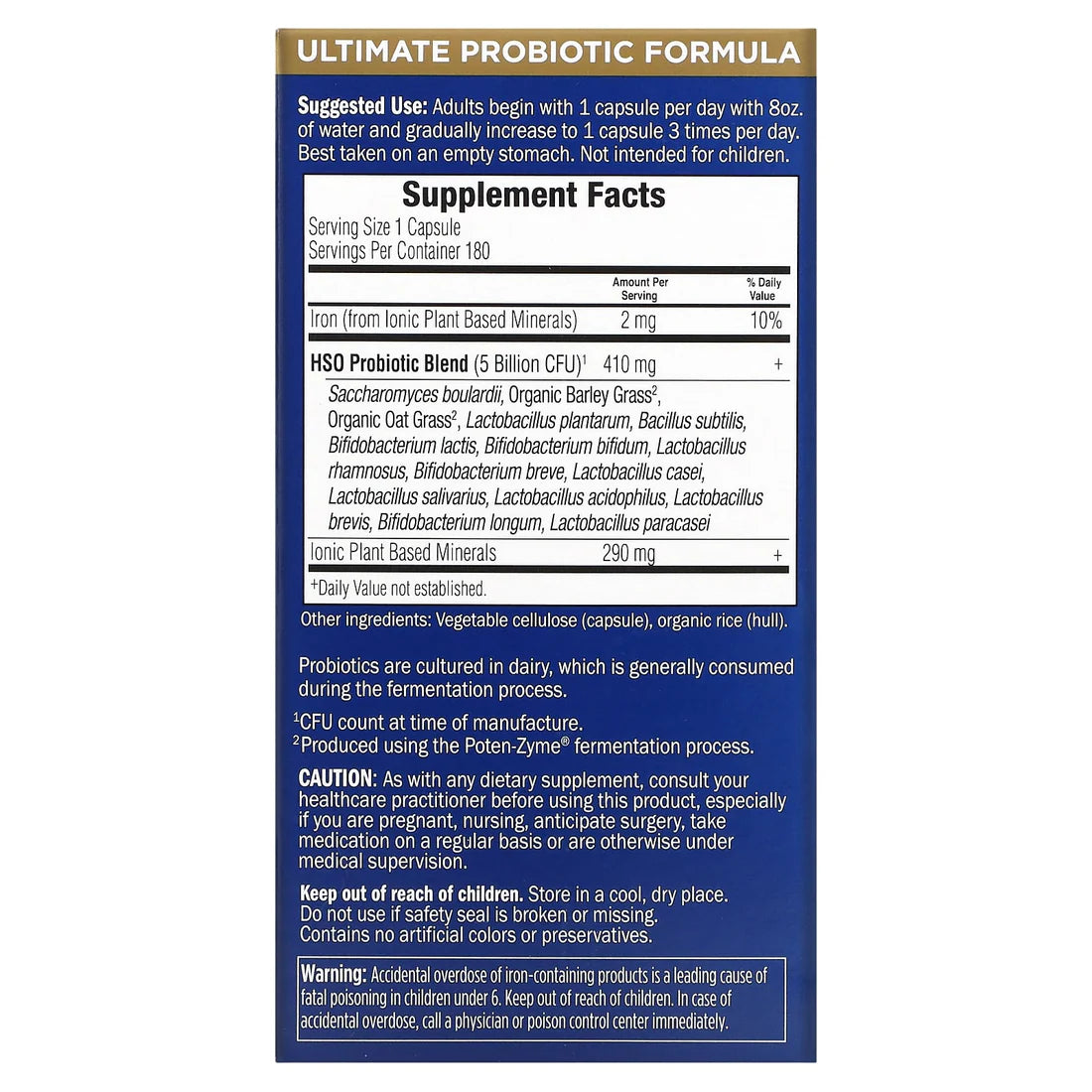 Garden of Life Primal Defense Ultra 180ct CAPSULES