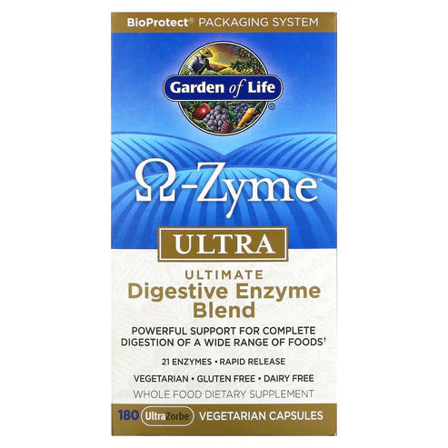 Garden of Life Omega-Zyme Ultra 180ct CAPSULES