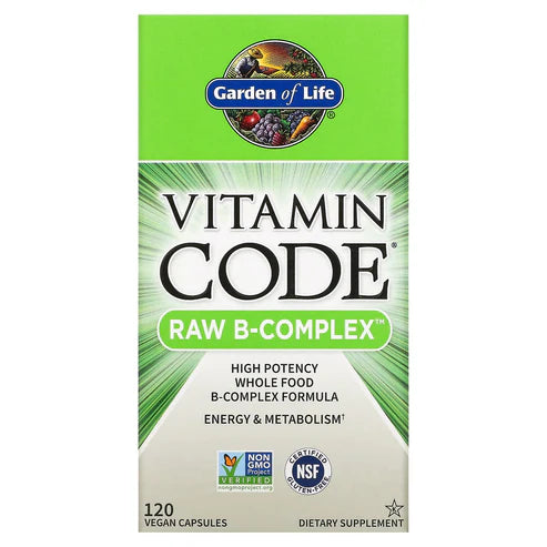 Garden of Life Vitamin Code Raw B-Complex 120ct CAPSULES