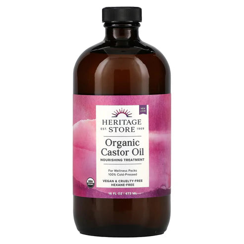 Heritage Store ORG Castor Oil 16floz
