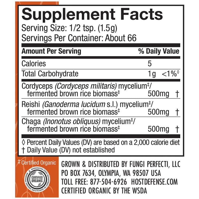 Host Defense Breathe* Powder 100 grams