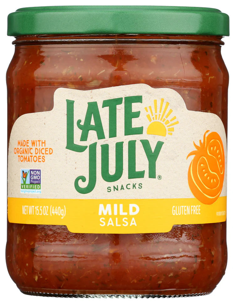 LATE JULY SNACKS Salsa Mild 15.5 OZ
