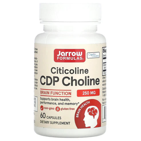 Jarrow Formulas Citicoline CDP Choline 250 mg 60 Capsules