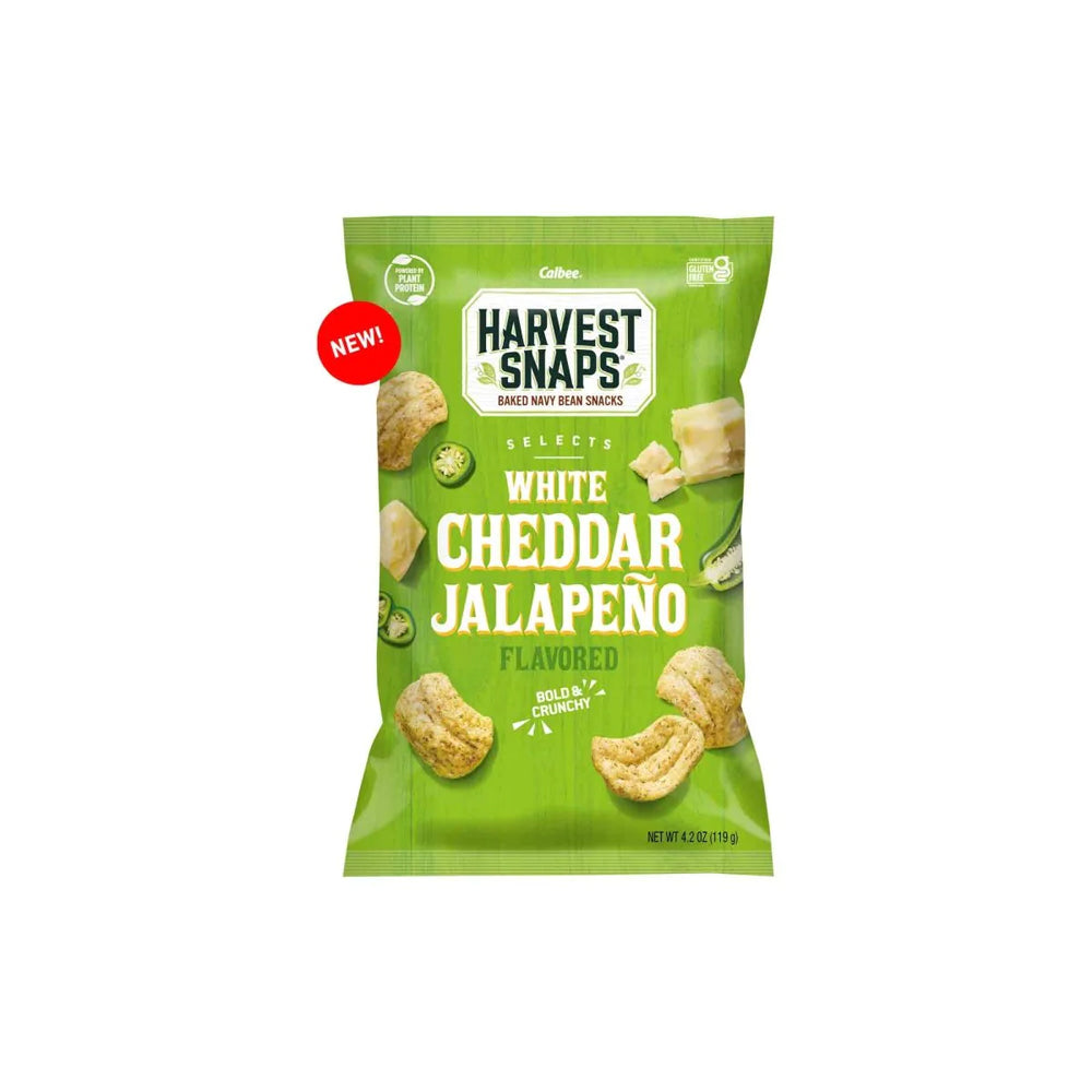 HARVEST SNAPS White Cheddar Jalapeno 4.2 OZ