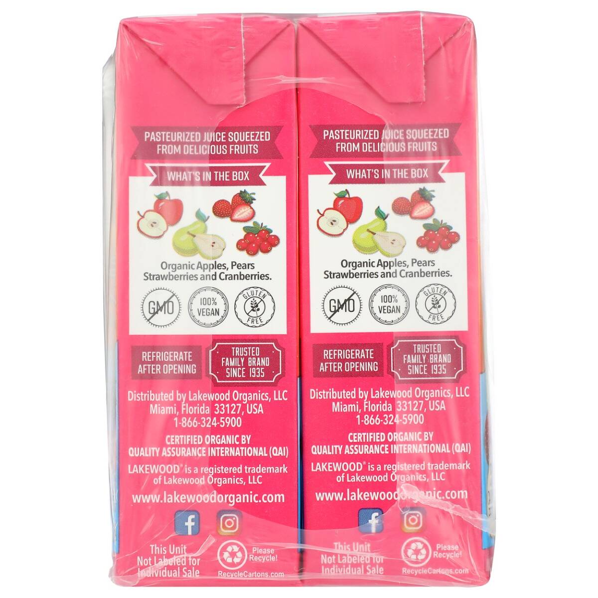 LAKEWOOD Fruit Punch Juice 6.75 OZ