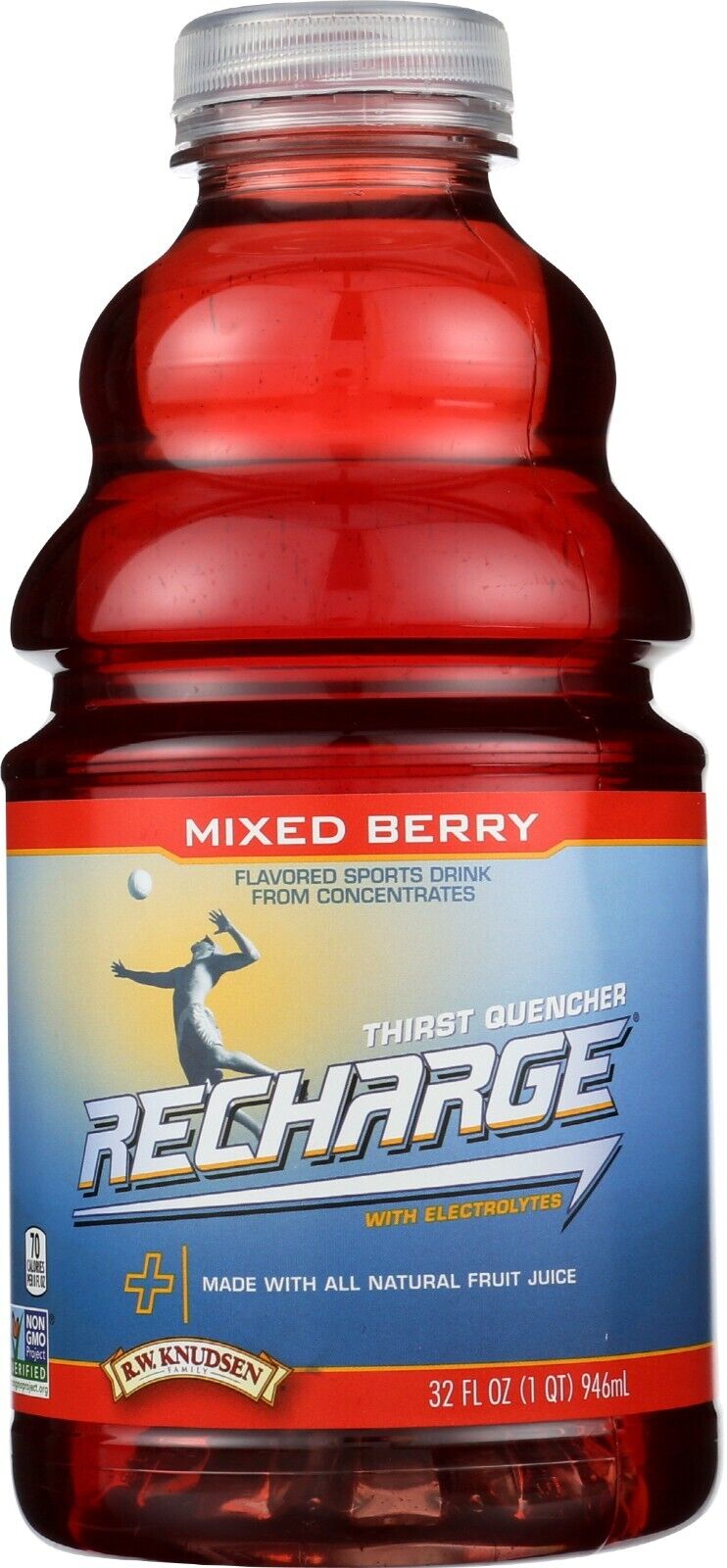 R.W. KNUDSEN FAMILY Recharge, Mixed Berry 32 OZ