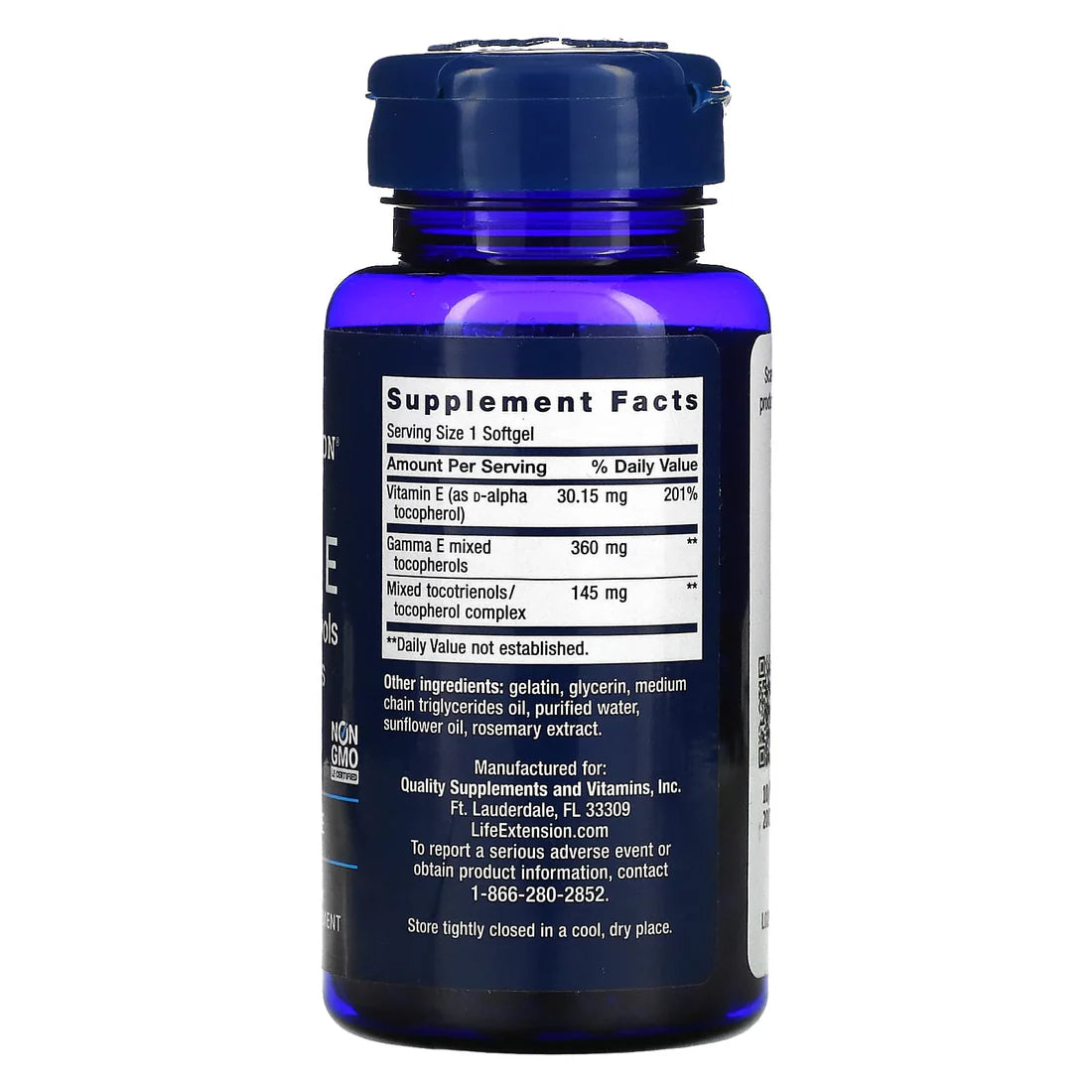 Life Extension Gamma E Mixed Tocopherols & Tocotrienols