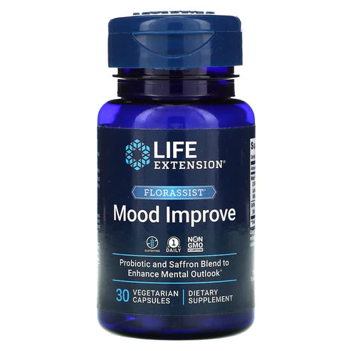 Life Extension Mood Improve Florassist 30 Vegetarian Capsules