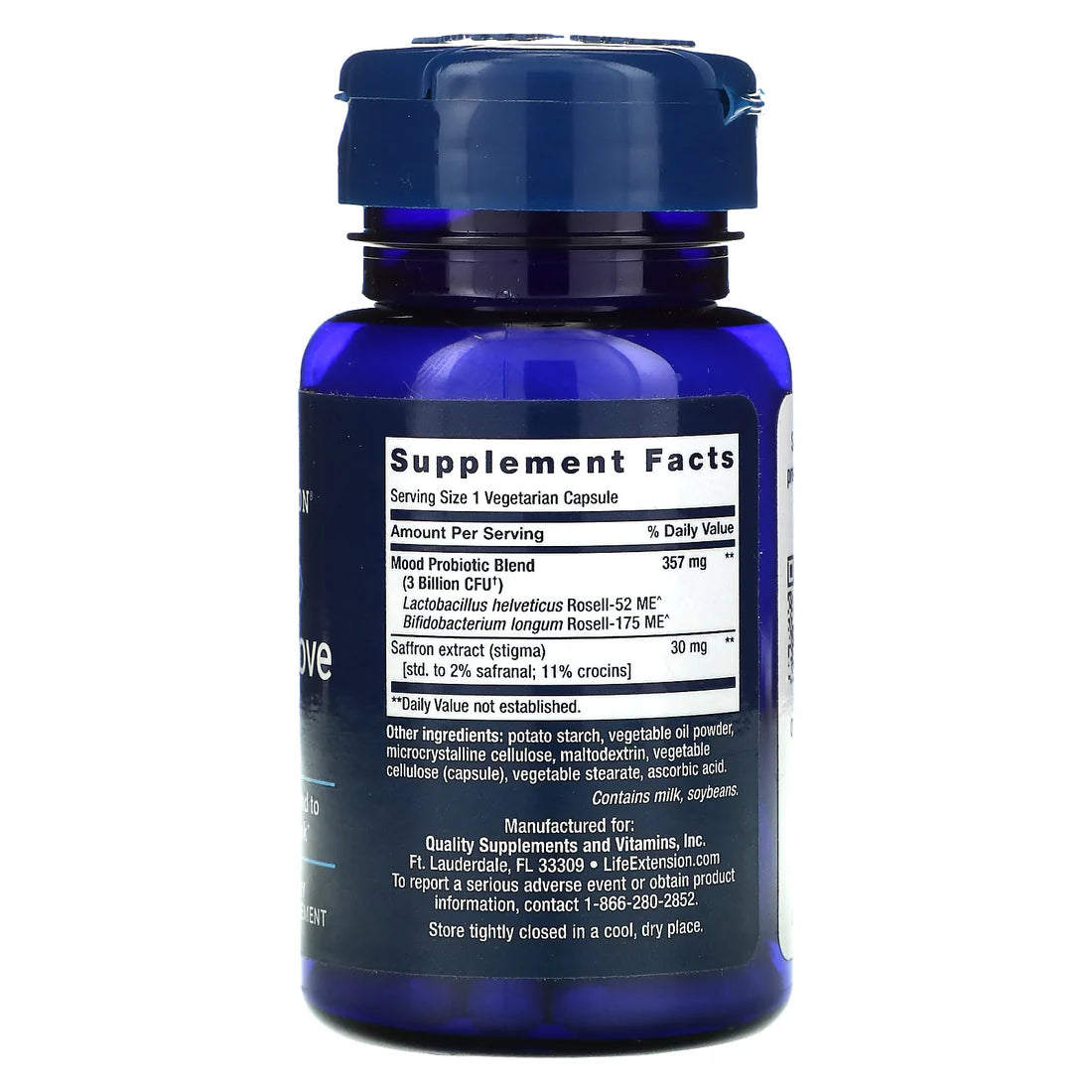 Life Extension Mood Improve Florassist 30 Vegetarian Capsules