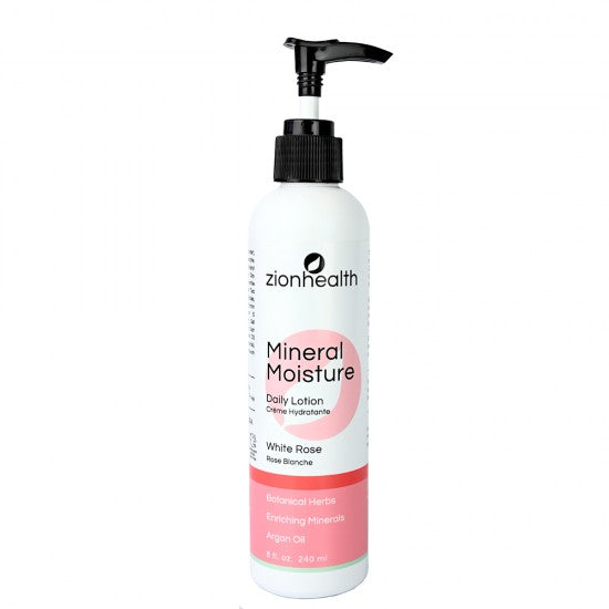 Zion Health Moisture Intense Daily Lotion - White Rose 8 oz