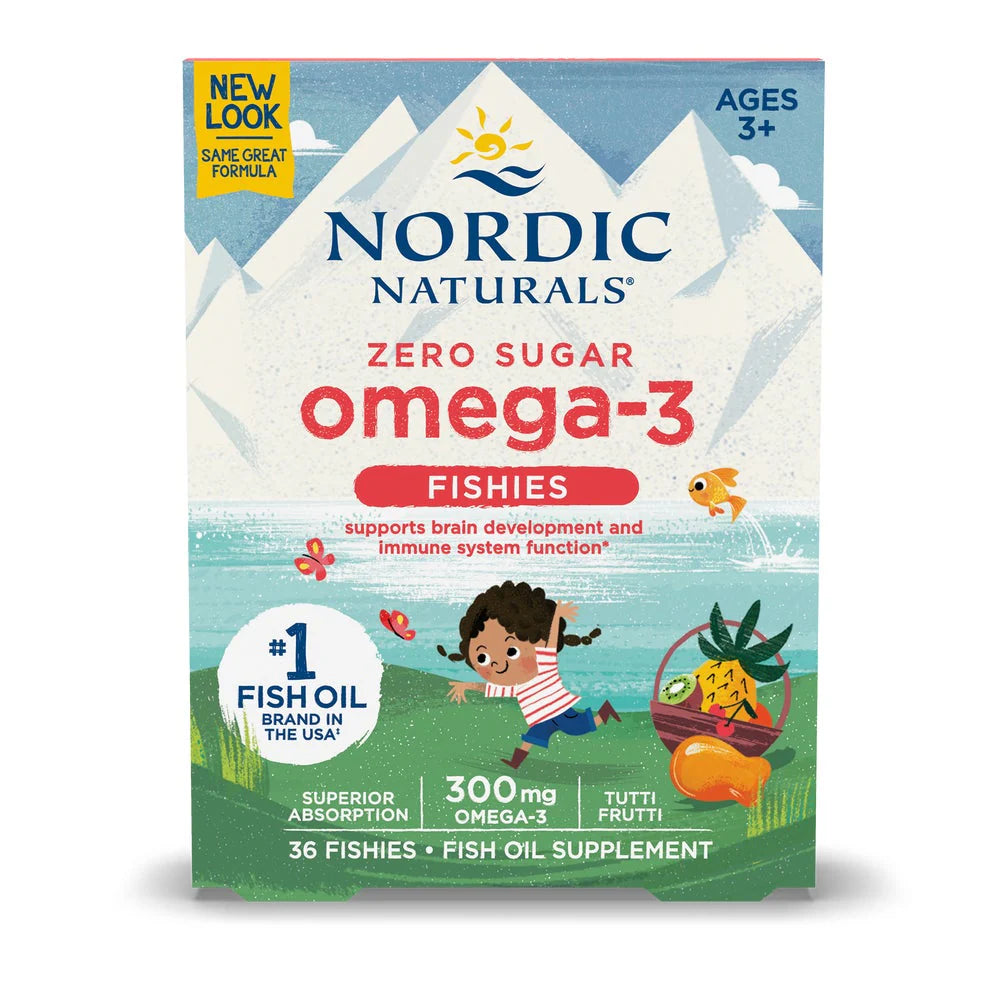 Nordic Naturals Zero Sugar Omega-3 Fishies Tutti Frutti Flavor