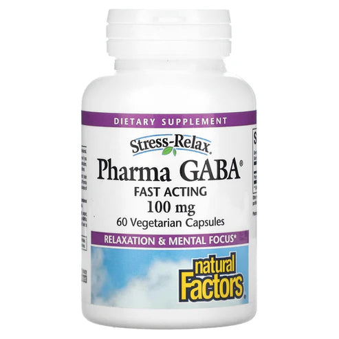 Natural Factors STRESS-RELAX® PHARMA GABA® 100 MG 60/VCAP