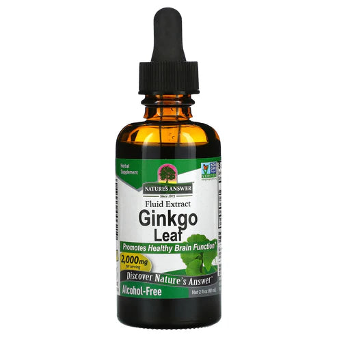 NATURE'S ANSWER GINKGO LEAF ALCOHOL FREE 2OZ