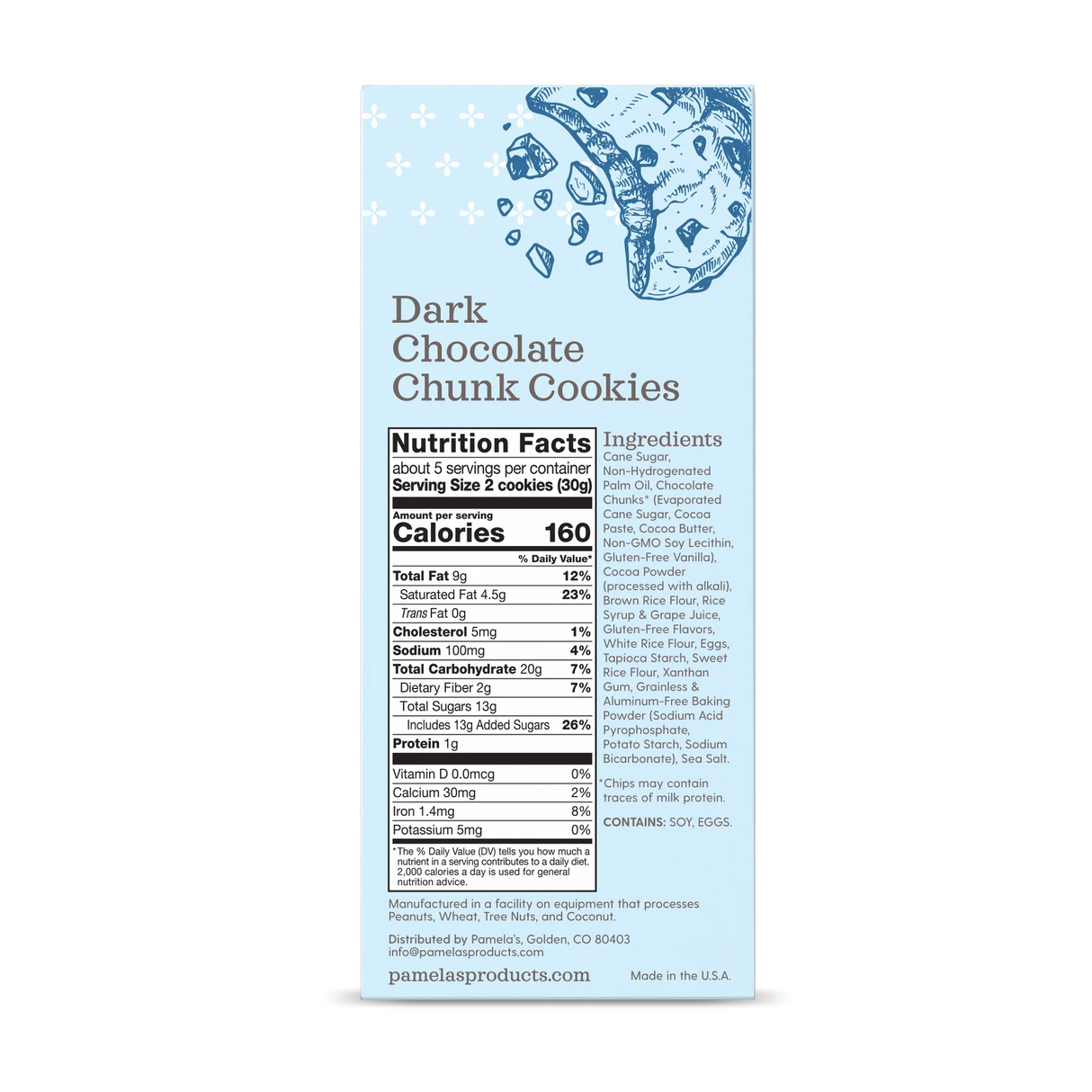 PAMELA`S Dark Chocolate Chunk 5.29 OZ