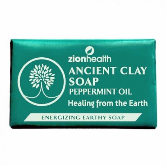 Zion Health Clay Soap Peppermint Oil 6 oz