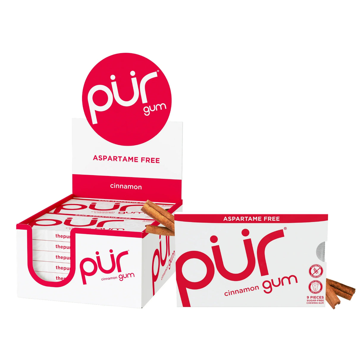 PUR GUM Cinnamon 9 Pieces