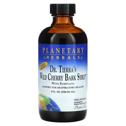 JARABE DE CORTEZA DE CEREZO SILVESTRE DR. TIERRA'S DE PLANETARY HERBALS 8 OZ