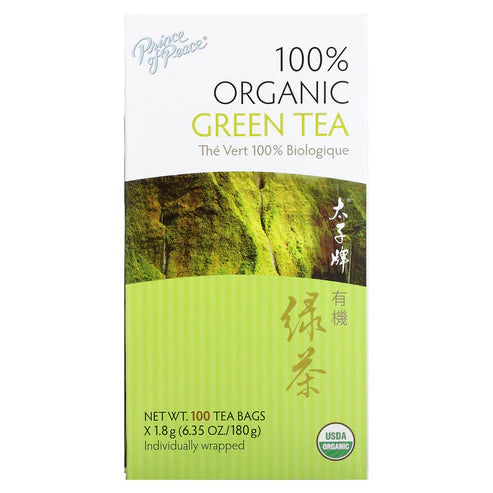 PRINCE OF PEACE Organic Green Tea 100 BAG – Williams Natural Foods