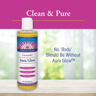 Heritage Store Aura Glow Body Oil 8floz