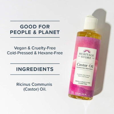 Heritage Store Castor Oil 8floz